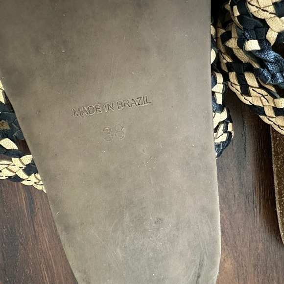 ULLA JOHNSON Netta Toe-Ring Weaved Sandal Pom-Pom Multi - Picture 11 of 11